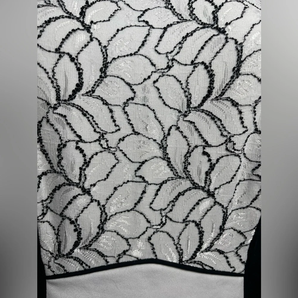 Antonio Melani dress size 4  black & white dress‎ with beautiful embroidery 🖤🤍